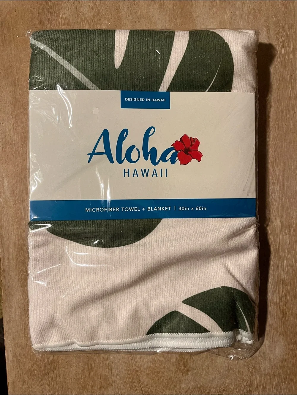 Pink & Green Tropical Microfiber Beach Towel Blanket